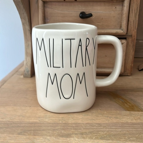 Rae Dunn “Military Mom” Mug Coffee Tea Artisan Collection Magenta - Picture 1 of 4